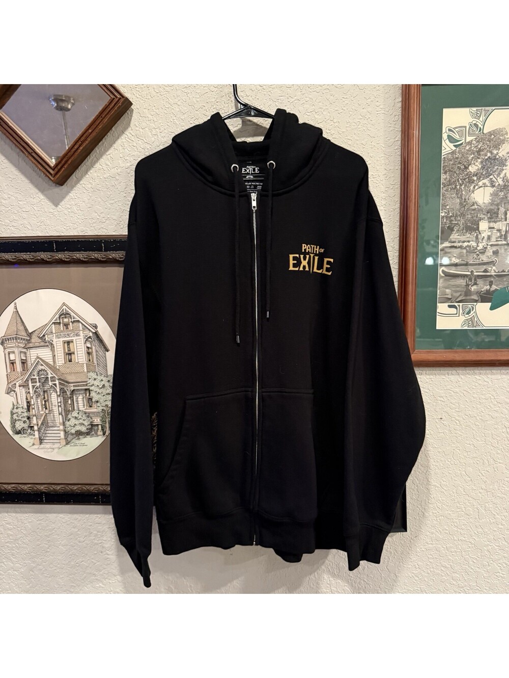 Path Of Exile RARE Official 2013 Gaming Merch Full Zip Hoodie Size Men’s XL